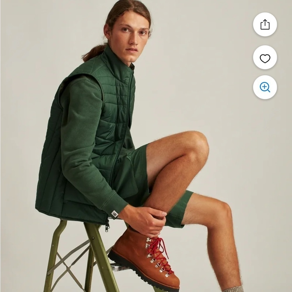 New! BONOBOS Fielder Men’s pine green Quilted Vest Size large